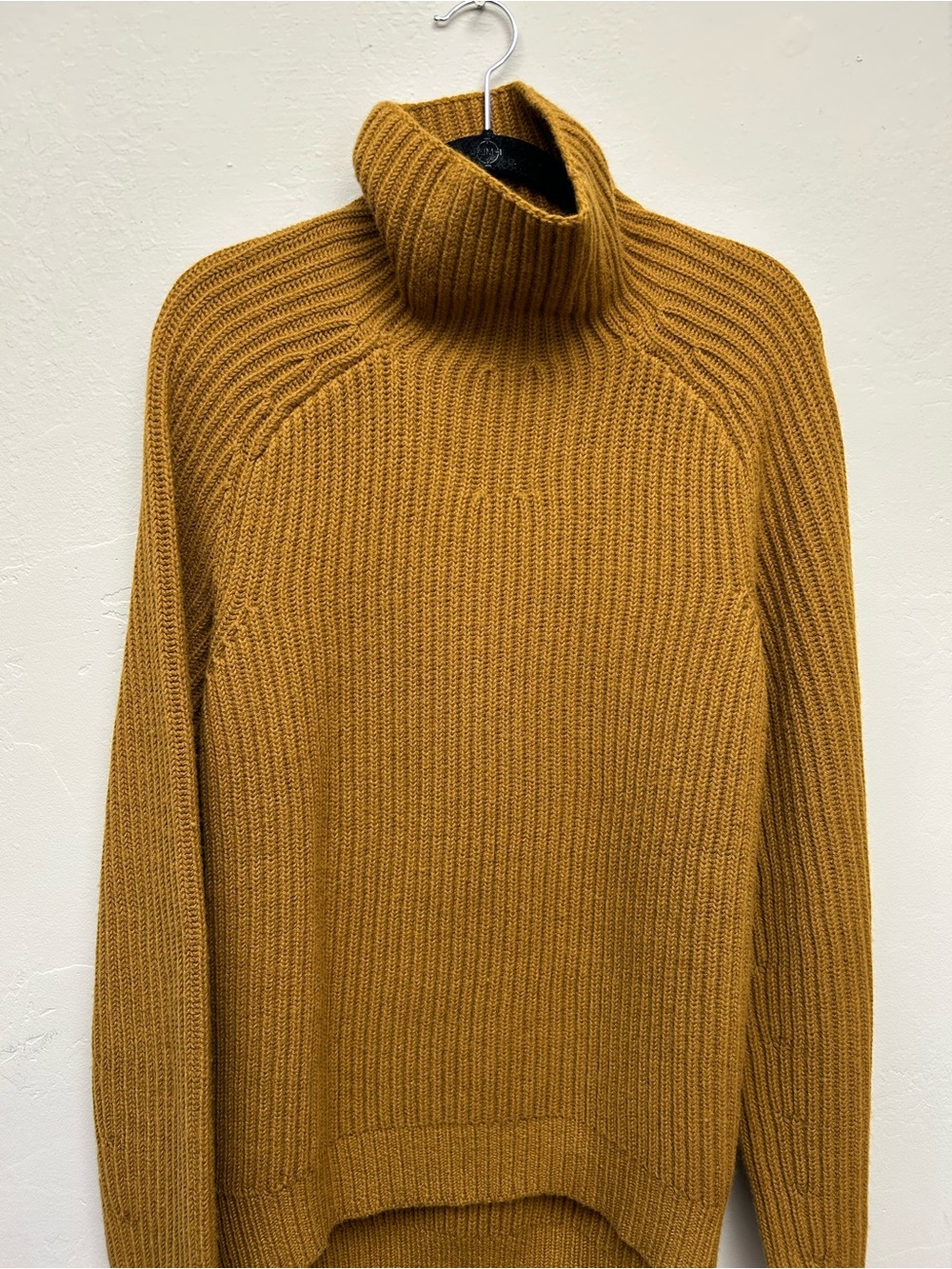 Acne Studio Men's Mustard (Oil Yellow) Turtleneck Ribbed Sweater